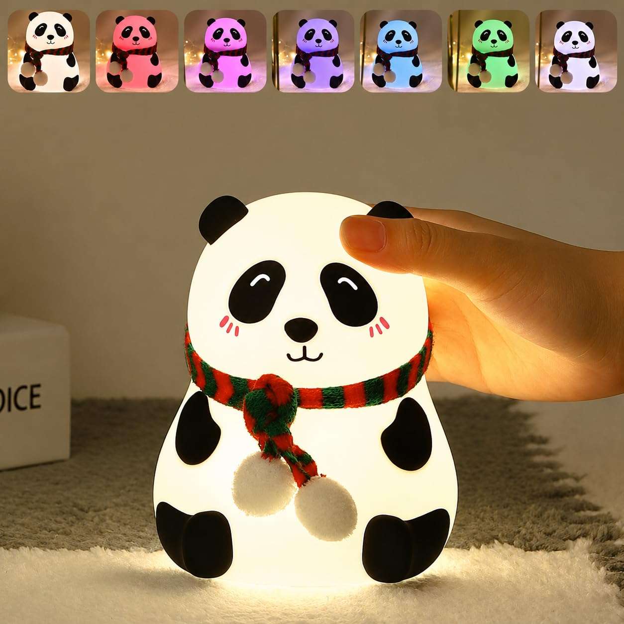 Silicon Panda Lamp – Color Changing